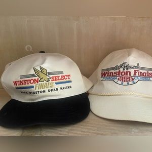 Two Vintage Winston Hats 1988 and 1992